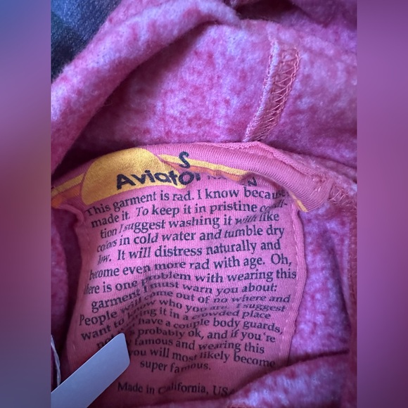 ‼️RARE‼️🎸AVIATOR NATION 🎸🔥NWT🔥 Serape Ninja Pullover Hoodie in
Pink— S - Picture 15 of 15